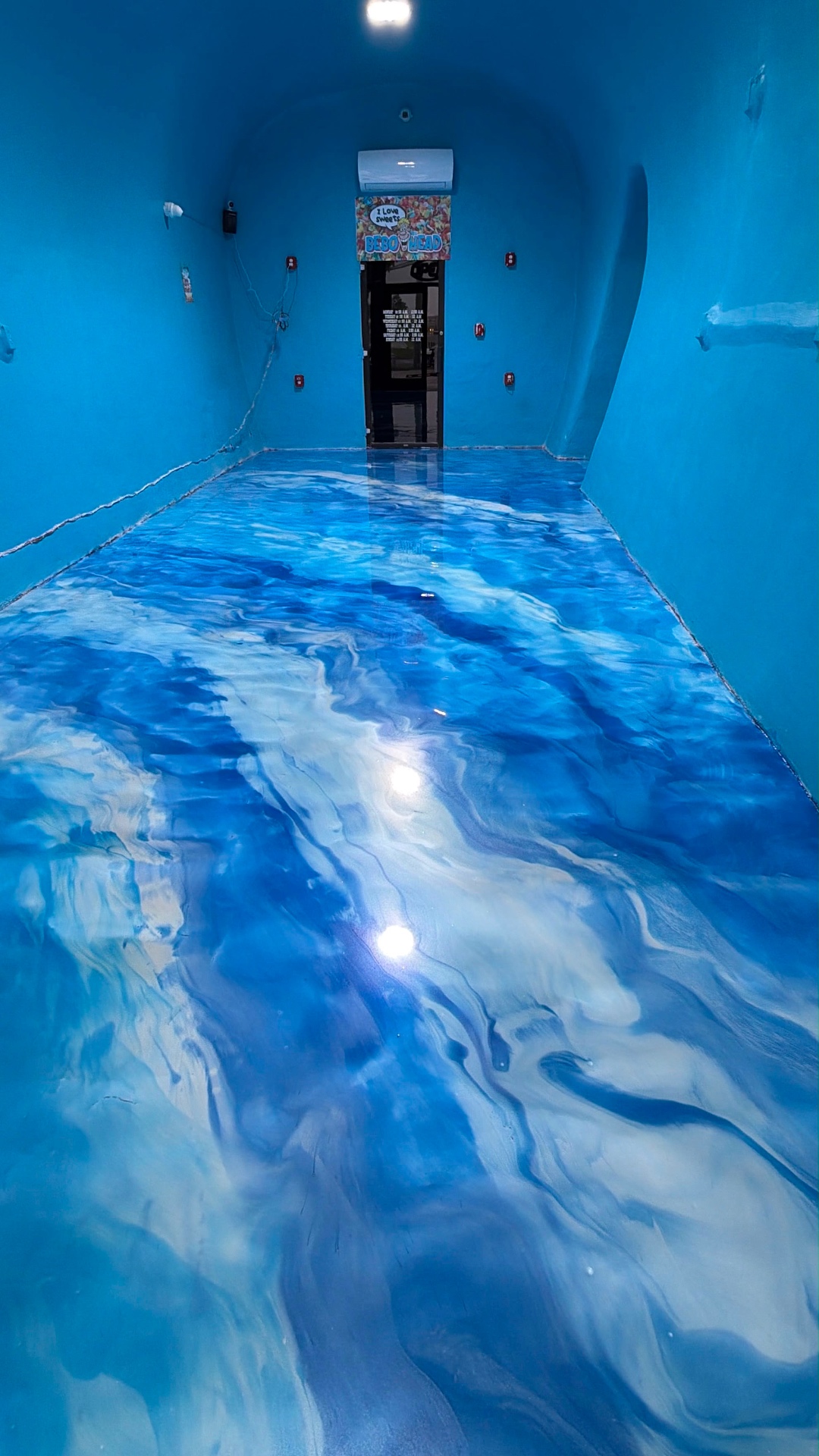 Custom Metallic Epoxy floor finish example