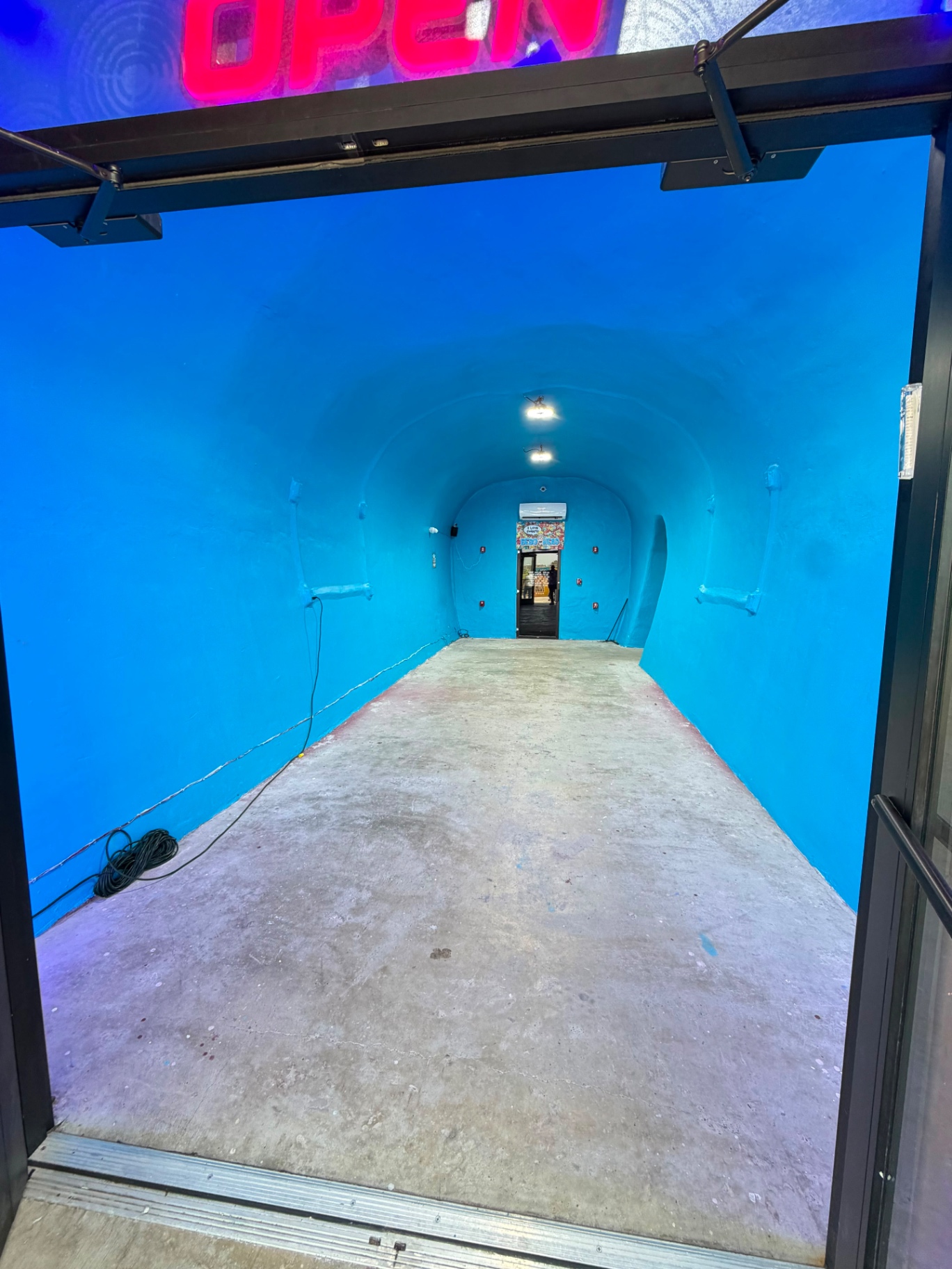 Hallway Before Coating